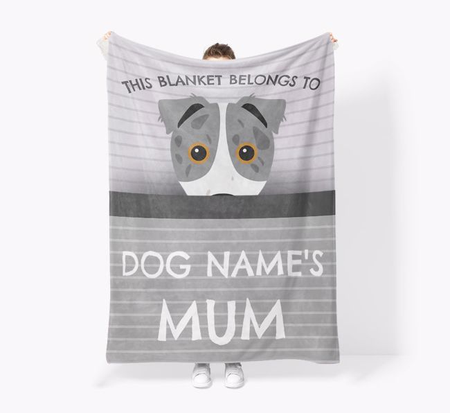 'This Blanket Belongs To...' - Personalised {breedFullName} Blanket: Premium Sherpa Fleece